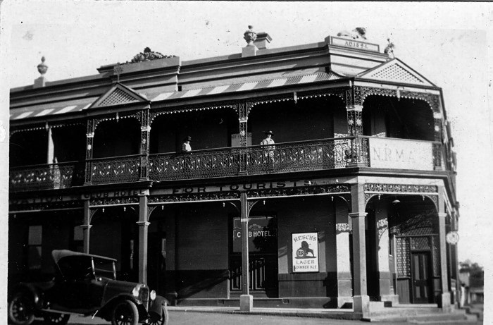 A photo of The Club Hotel from the street view