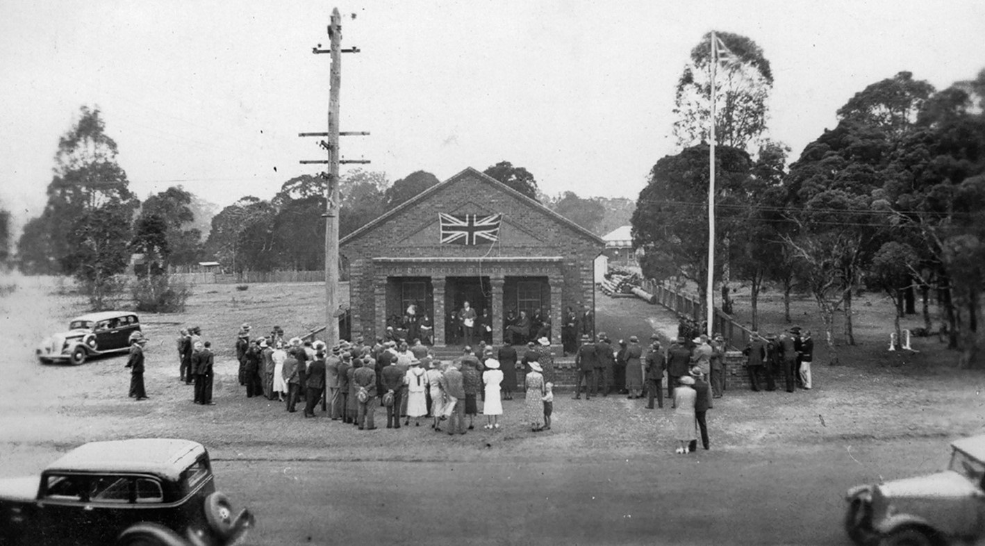 The Ingleburn Council building in 1930