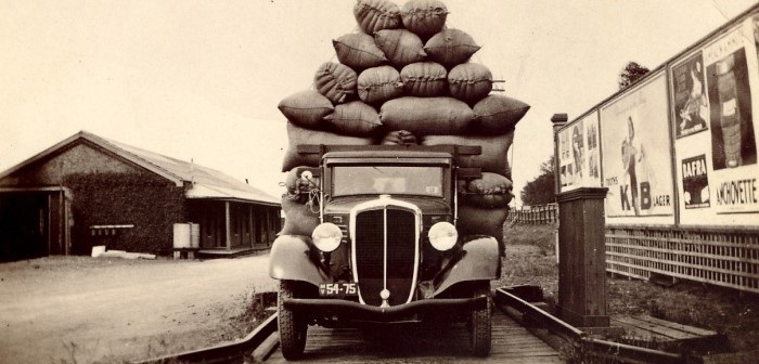 A full truck on a weighbridge