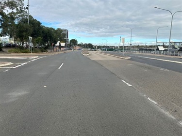 Prior to road works on Hurley Street