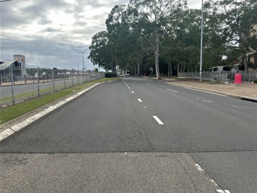 Prior to road works on Hurley Street