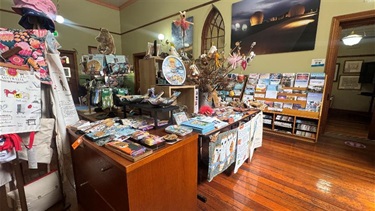 Goods on display at the Retail Shop at Campbelltown Visitor Information Centre