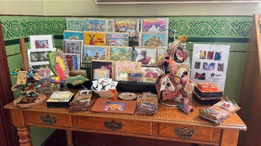 Goods on display at the Retail Shop at Campbelltown Visitor Information Centre