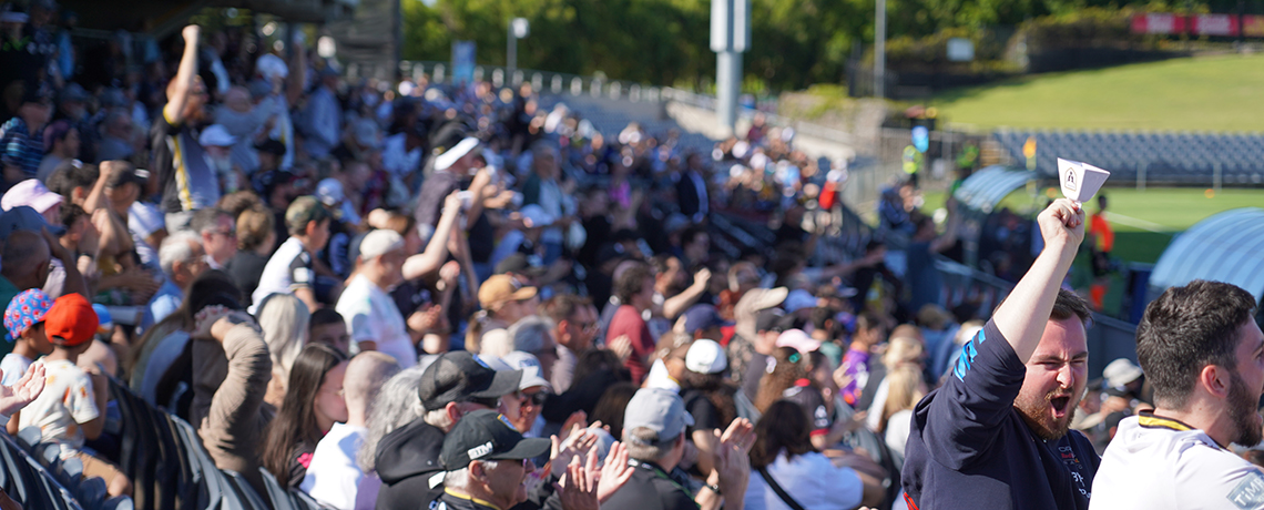 The crowd at a Macarthur Bulls home game