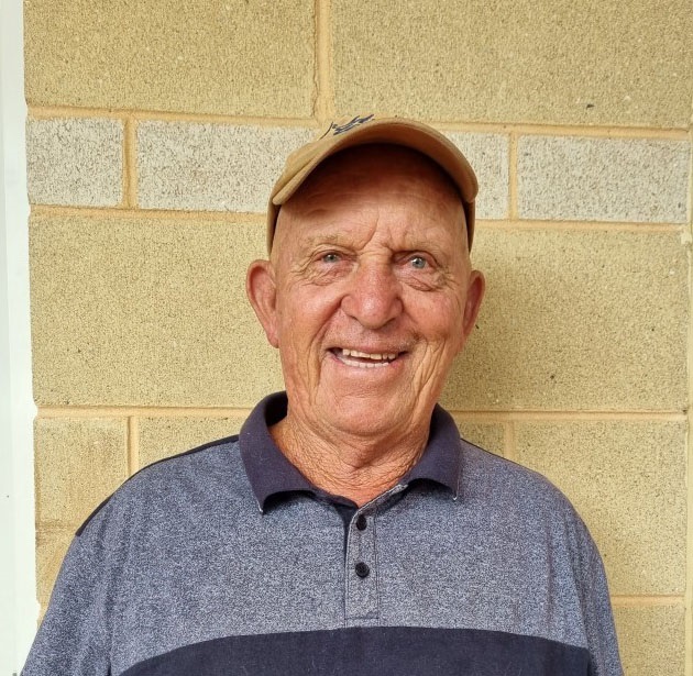 Photo of Ken Simmonds at the recording of his oral history