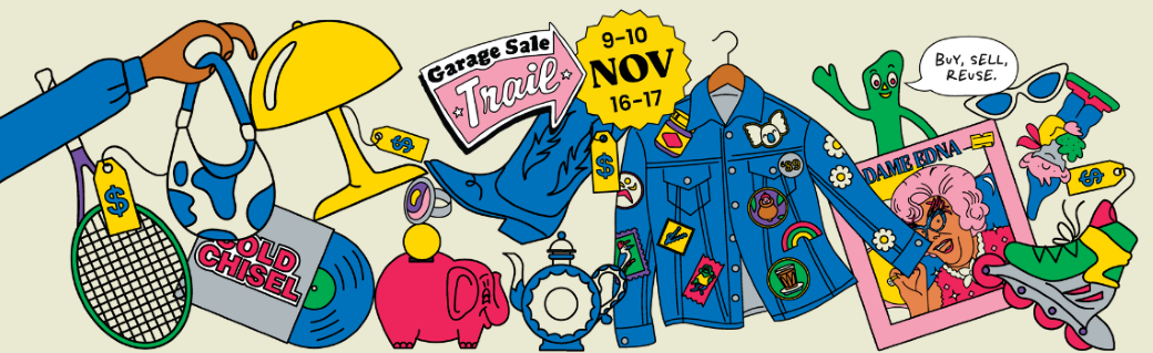 website banner - Garage Sale Trail